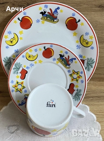 Порцелано сервиз за кафе -Flirt, снимка 3 - Сервизи - 52417391