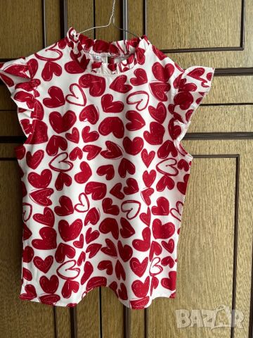 Блузка на сърчица, снимка 1 - Блузи с дълъг ръкав и пуловери - 45155562