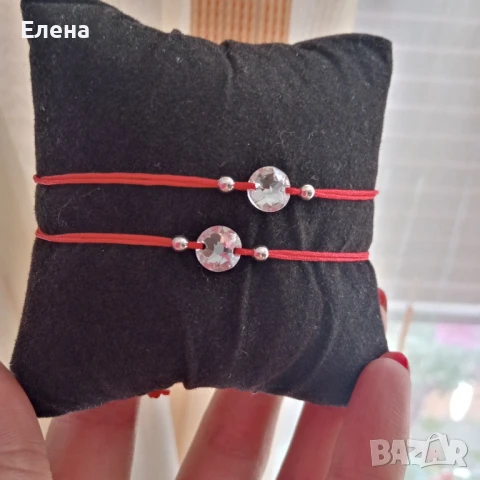 Гривна с кристали и сребро 925 , снимка 3 - Гривни - 51183568