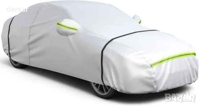 Покривало за кола Favoto Sedan, водоустойчиво, за цяла кола с цип от дясната страна, сребристо, снимка 2 - Аксесоари и консумативи - 50433593