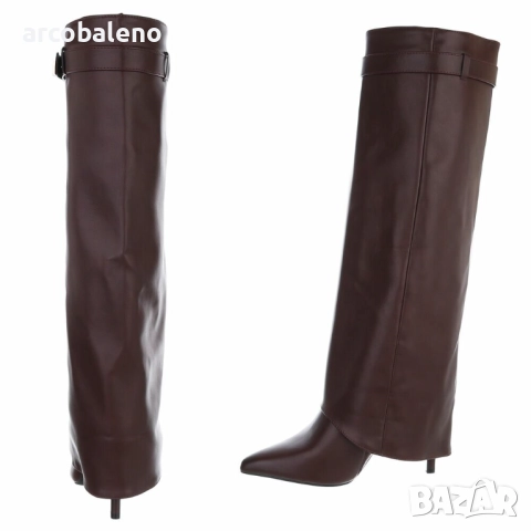 Дамски ботуши на висок ток, 2цвята , снимка 6 - Дамски ботуши - 51528024