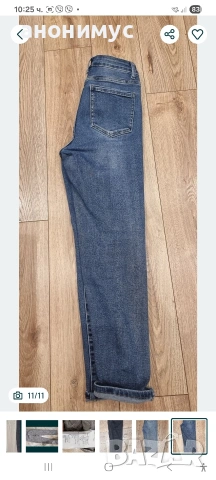 Дънки mom fit с камъни, снимка 2 - Дънки - 53349678