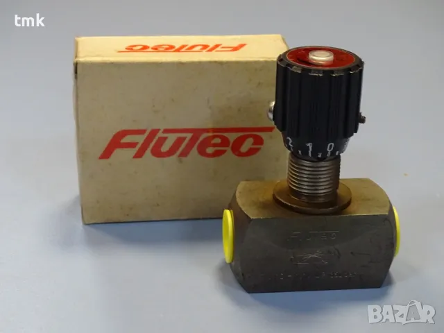 Хидравличен дросел Flutec DV10-1.1/OP flow control valve 350Bar, снимка 7 - Резервни части за машини - 48691515