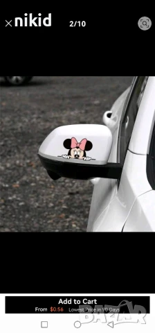 Мики Мини лепенка за автомобил кола Авто стикер , снимка 2 - Аксесоари и консумативи - 50649655