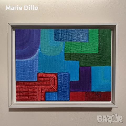 авторска картина мало върху ленено платно