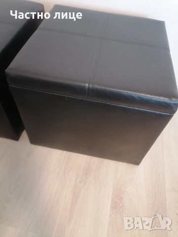 Намалени кожени табуретки , снимка 2 - Дивани и мека мебел - 53253362