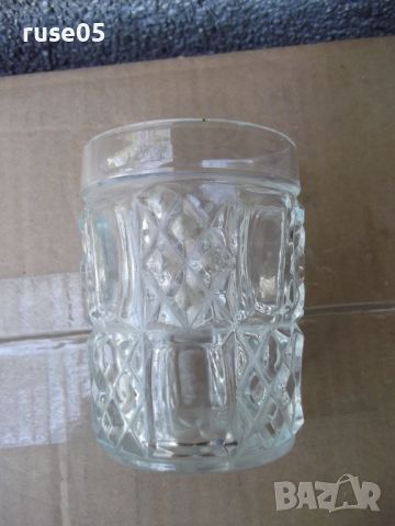 Лот от 5 бр. релефни стъклени чаши, снимка 3 - Чаши - 45225910