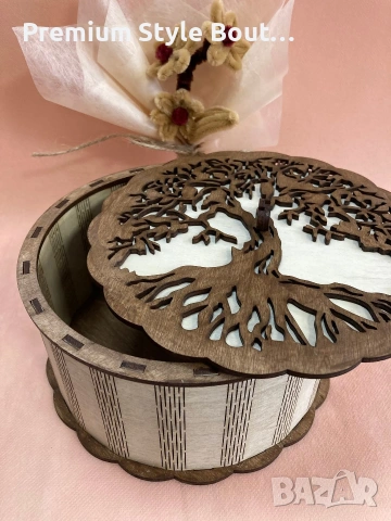 дървена кутия , снимка 3 - Други стоки за дома - 53747567