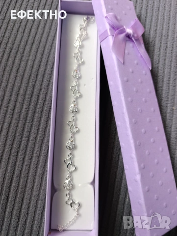 Дамска, сребърна гривна.4 различни модели.В кутия лукс , снимка 3 - Гривни - 50952543