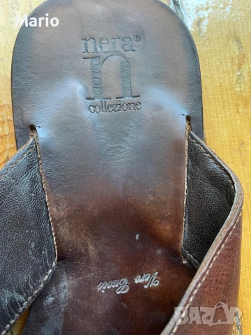 N nera collezione мъжки кожени чехли 43, снимка 2 - Мъжки чехли - 50738986