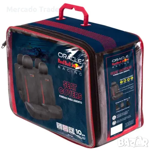 Тапицерия за кола Red Bull Racing - 12703 - 10части - Червено/Синьо, снимка 4 - Аксесоари и консумативи - 50057174