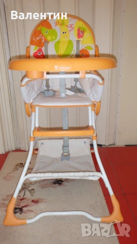 Детско столче за хранене Lorelli Bravo Orange Fruits, снимка 3 - Столчета за хранене - 54009148