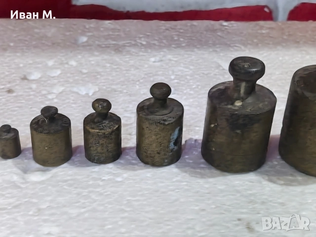 стари бронзови тежести , снимка 2 - Антикварни и старинни предмети - 53280221