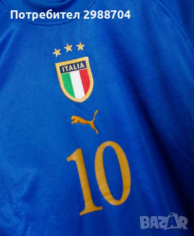 Футболен екип Italy Francesco Totti 2004, снимка 3 - Футбол - 46680730