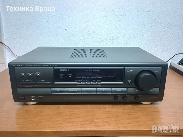 Стерео усилвател с вграден тунер Technics SA-EX100 с активно охлаждане. Изпращам видео. 