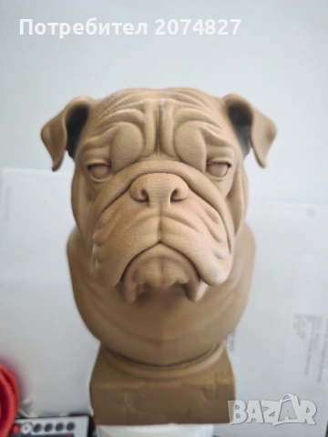 Фигурка English Bulldog Bust / Английски бюст статуетка
