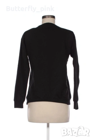 Дамска черна блуза S/M размер, снимка 3 - Блузи с дълъг ръкав и пуловери - 53440603