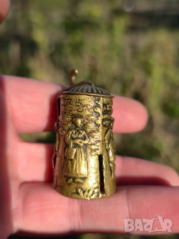 Винтидж Антична шевна ролетна, метална хама, снимка 3 - Колекции - 52015478