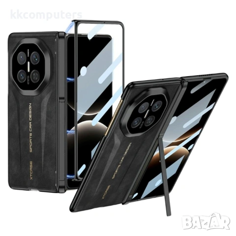 GKK Калъф за Huawei Mate X7 с магнитна защита на пантата, стойка и протектор – 3 цвята