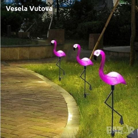 Декоративна соларна лампа във формата на фламинго, снимка 7 - Соларни лампи - 46374487
