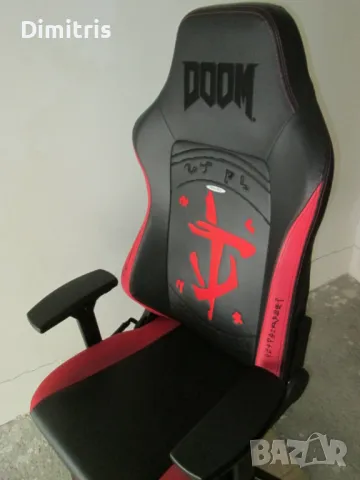 Геймърски стол Noblechairs Hero DOOM Edition , снимка 17 - Столове - 48942636