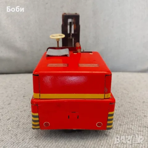 Стара Ламаринена Играчка Мотокар, снимка 4 - Колекции - 50152232