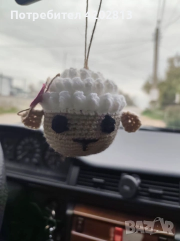 Ръчна изработка. Плетени Агънца за Гергьовден , снимка 3 - Декорация за дома - 54246459