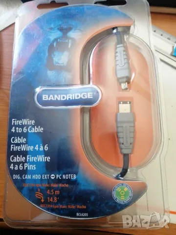 Кабел FireWire 4 to 6 Cable 4,5 метра. , снимка 1 - Кабели и адаптери - 47319899