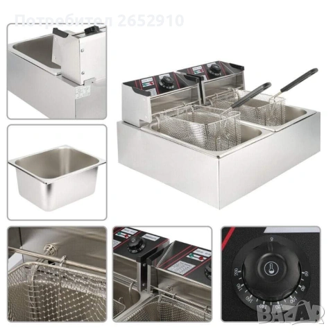 Кошници за фритюрник от неръждаема стомана 5 модела! Чисто нови! ХИТ Цена 20лв/10,23€, снимка 13 - Обзавеждане на кухня - 53649484