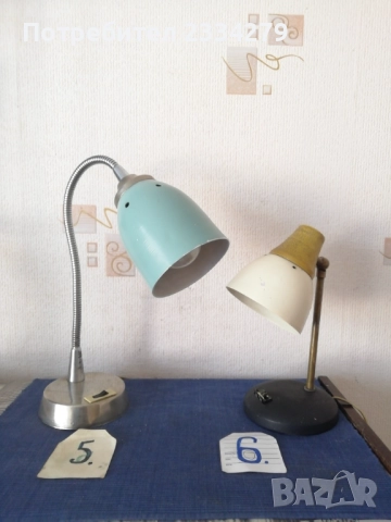 Стари настолни, нощни лампи, различни години. , снимка 9 - Настолни лампи - 52080092