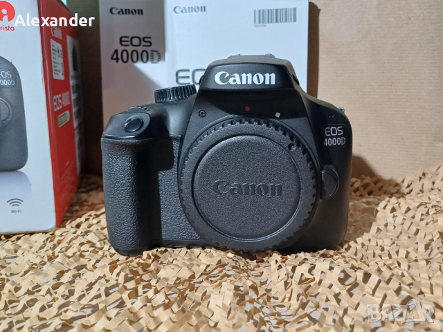 Canon EOS 4000D+Canon EF-S 18-55mm f/3.5-5.6 IS II , снимка 2 - Фотоапарати - 44959894