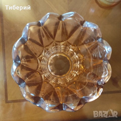 Стъклена ваза стара/ретро, снимка 6 - Вази - 52095024