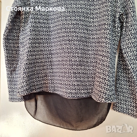 Блузка плетиво и панделка, снимка 3 - Блузи с дълъг ръкав и пуловери - 53720995