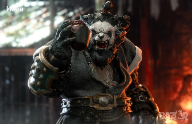 Фигурка на Черната Панда Ян / Black Panda Brother Yang от Планетата на зверовете !, снимка 3 - Фигурки - 53658386