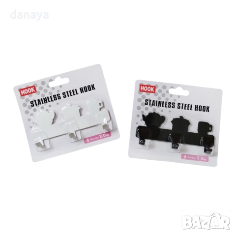 6400 Малка кухненска закачалка с 3 куки Кухня, 13 см, снимка 3 - Аксесоари за кухня - 53657779