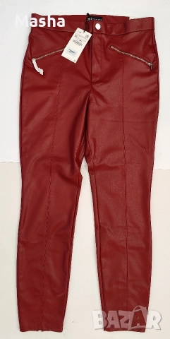 Нови дамски панталони ZARA бордо , снимка 3 - Панталони - 52690103