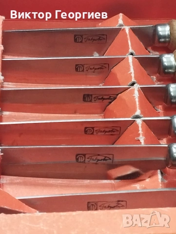 Стар комплект ножове на Петко Денев Габрово., снимка 2 - Ножове - 53293839