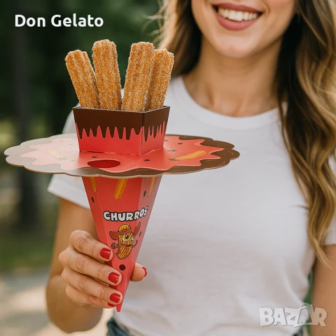 Кутия за чурос Сомбреро с място за сос, снимка 7 - Други - 51268224