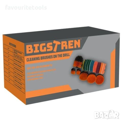 КОМПЛЕКТ ЧЕТКИ Bigstren ЗА ПОЧИСТВАНЕ И ПОЛИРАНЕ 22 части, снимка 2 - Мопове, кофи, четки и метли - 51244680