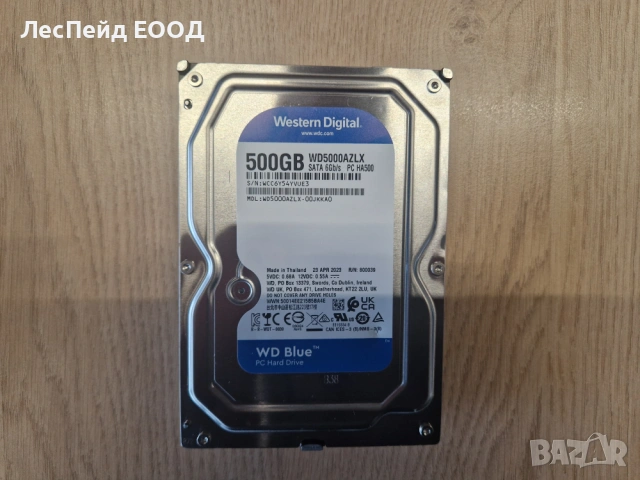 Western Digital WD5000AZLX 500GB SATA 6Gb s Blue 32MB Cache 7200RPM 3.5 , снимка 2 - Твърди дискове - 53912533