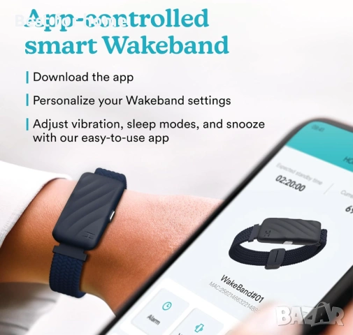 Homedics WakeBand Безшумна вибрираща гривна за аларма, снимка 3 - Друга електроника - 53679155