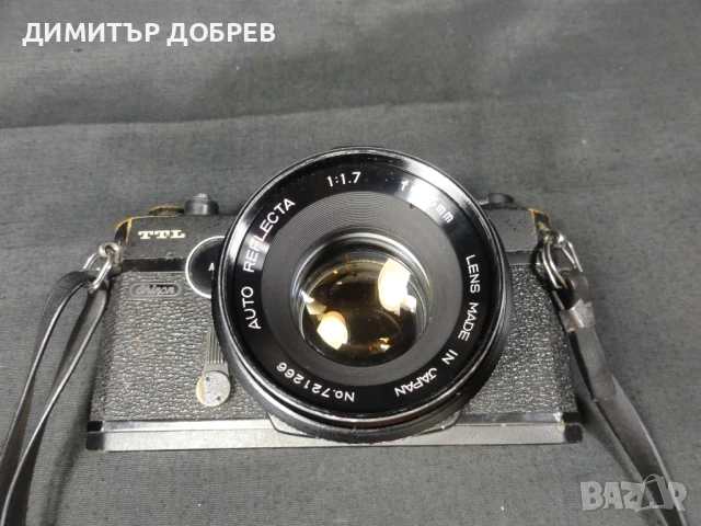 CHINON CHINONFLEX TTL SLR ФОТОАПАРАТ С ОБЕКТИВ AUTO REFLECTA 55mm 1:1,7 M42, снимка 4 - Фотоапарати - 51428869