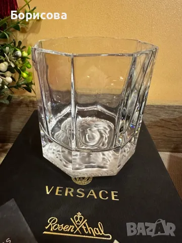 К-Т ЧАШИ ЗА УИСКИ VERSACE MEDUSA LUMIERE WHISKY, снимка 4 - Чаши - 47842232