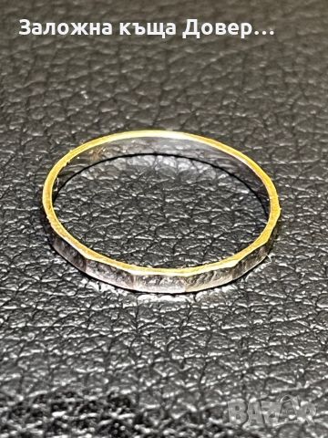 Халка пръстен златни 14 карата 585 бяло залто gold prasten halka , снимка 7 - Пръстени - 46409107