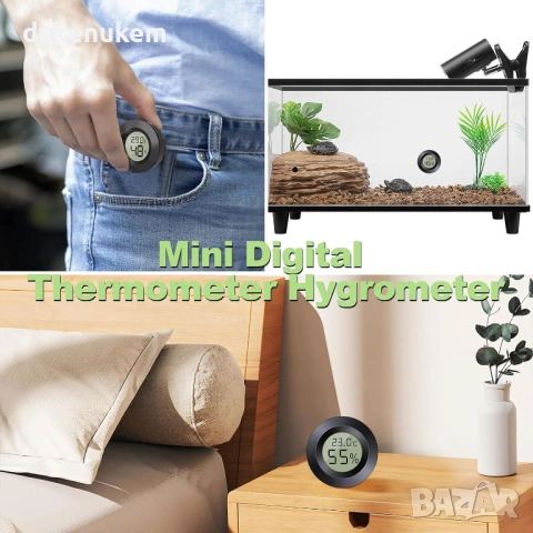 6 бр. Мини хигрометър с термометър за вътрешна употреба, снимка 4 - Друга електроника - 53188231