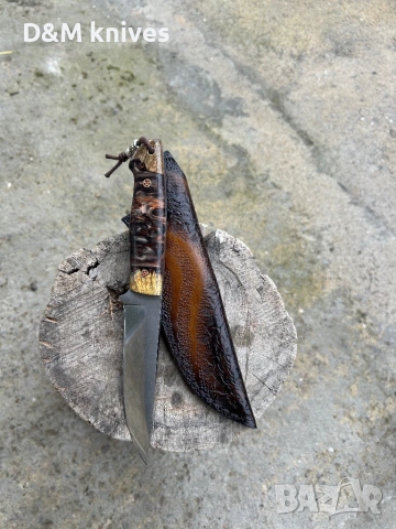 Ръчно изработен нож от стомана N690, снимка 5 - Ножове - 53511720