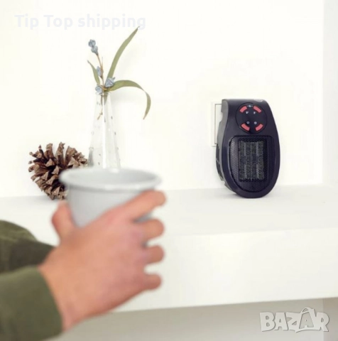 Мини керамичeн отоплител Taurus TROPICANO PLUG HEATER – 500W, дигитален дисплей, таймер, снимка 2 - Отоплителни печки - 51523753