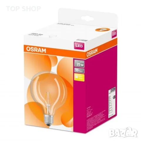 Osram LED Star Retrofit Filament Globe 125, E27, снимка 4 - Крушки - 48853365