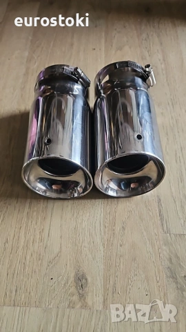 Универсален двоен накрайник за ауспух MT0019, гърне от неръждаема стомана, снимка 4 - Аксесоари и консумативи - 53156363