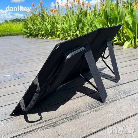 Мощен Сгъваем Соларен Панел 120W – Монокристален | USB-C, XT60, DC за Къмпинг, снимка 2 - Къмпинг осветление - 54152494